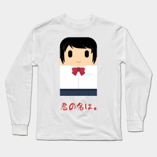 Kimi No Na Wa (Your Name) Mitsuha Chibi Long Sleeve T-Shirt